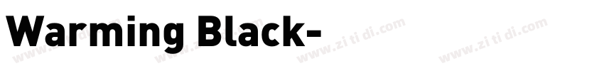 Warming Black字体转换